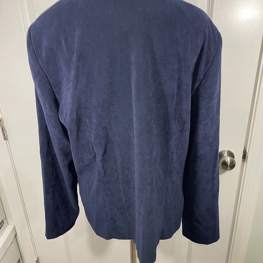 Vintage Leslie Fay Colorblock Women's Jacket Blazer  Size 16 - Picture 7 of 8